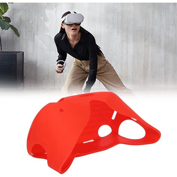 New Silicone Case Protective Cover Skin for Oculus Quest 2 VR Headset RED - Picture 7 of 10